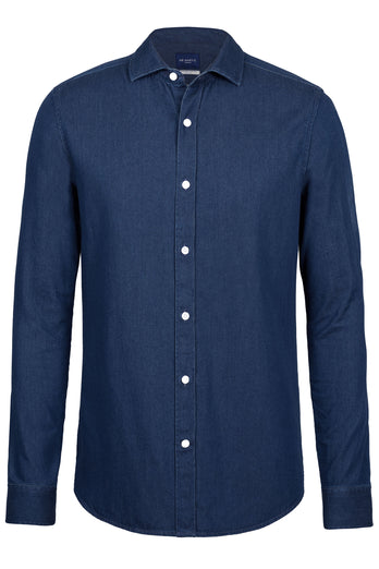 Davis * The Denim Shirt dark blue men's denim shirt | MR MARVIS