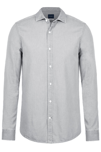 Louis * The Denim Shirt light grey men's denim shirt | MR MARVIS