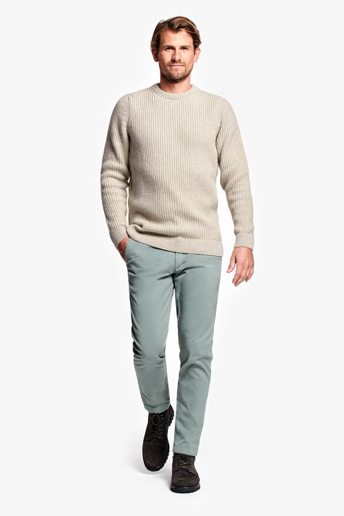 beige men's knitted jumper | MR MARVIS