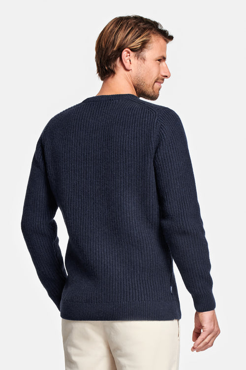 black blue men's knitted jumper | MR MARVIS