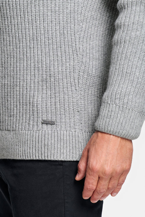 grey men's knitted jumper | MR MARVIS
