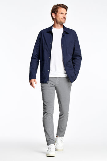 Oysters * The Cords grey ribbed corduroy fabric men's trousers | MR MARVIS