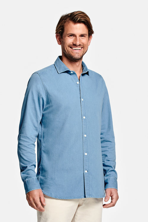 light blue men's denim shirt | MR MARVIS