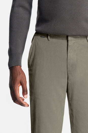 Sherlocks * The Coolerdays grey brown heavy stretch cotton men's trousers | MR MARVIS