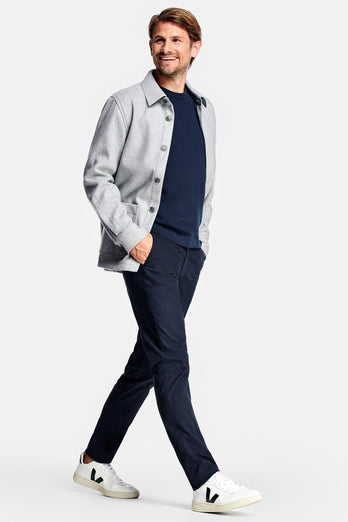 Deeps * The Coolerdays black blue heavy stretch cotton men's trousers | MR MARVIS