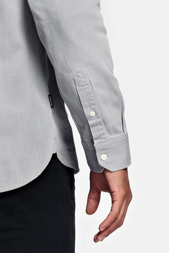 Louis * The Denim Shirt light grey men's denim shirt | MR MARVIS