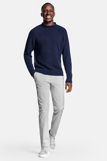 Gullwings * The Coolerdays light grey heavy stretch cotton men's trousers | MR MARVIS