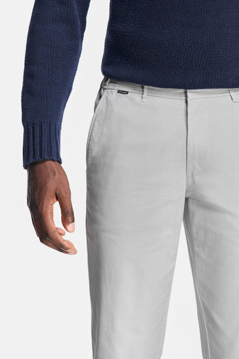 Gullwings * The Coolerdays light grey heavy stretch cotton men's trousers | MR MARVIS