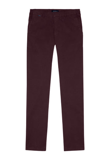 Reserves * Coolerdays dark burgundy heavy stretch cotton men's trousers | MR MARVIS
