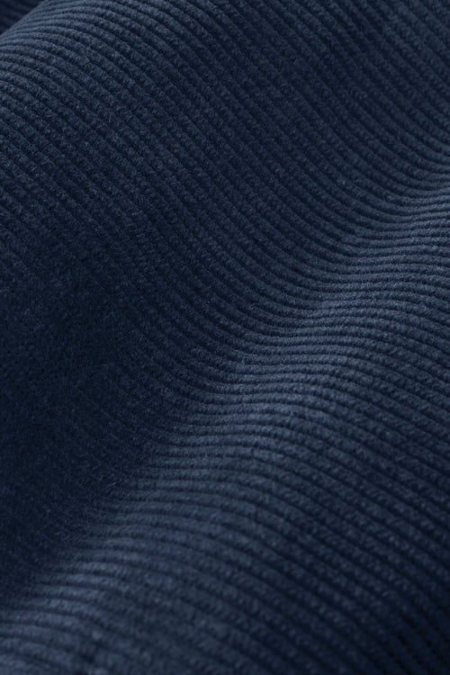 dark blue ribbed corduroy fabric men's trousers | MR MARVIS