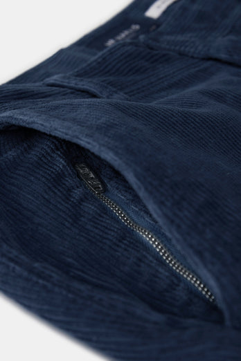 Cosmics * The Cords dark blue ribbed corduroy fabric men's trousers | MR MARVIS