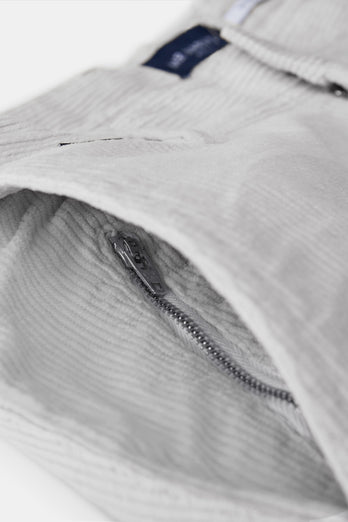 Gullwings * The Cords light grey ribbed corduroy fabric men's trousers | MR MARVIS