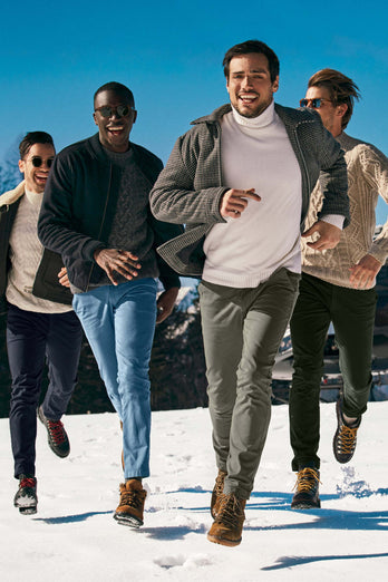 Sherlocks * The Coolerdays grey brown heavy stretch cotton men's trousers | MR MARVIS