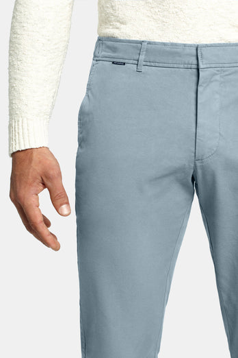 grey blue heavy stretch cotton men's trousers | MR MARVIS