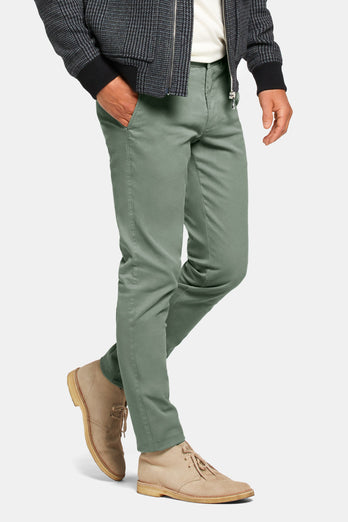 Defenders * The Coolerdays green heavy stretch cotton men's trousers | MR MARVIS