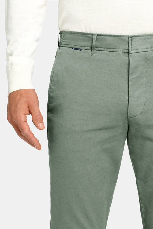 green heavy stretch cotton men's trousers | MR MARVIS