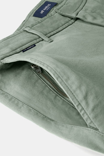 Defenders * The Coolerdays green heavy stretch cotton men's trousers | MR MARVIS