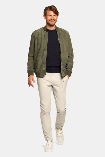 Gazettes * The Coolerdays beige heavy stretch cotton men's trousers | MR MARVIS