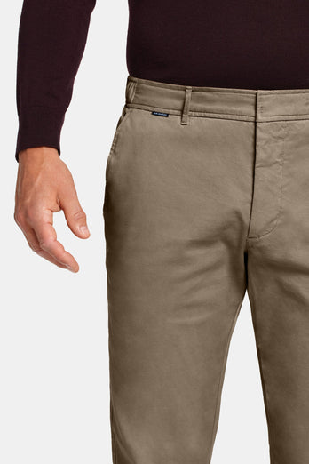 Jones * The Coolerdays brown heavy stretch cotton men's trousers | MR MARVIS