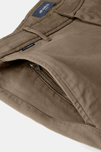 Jones * The Coolerdays brown heavy stretch cotton men's trousers | MR MARVIS