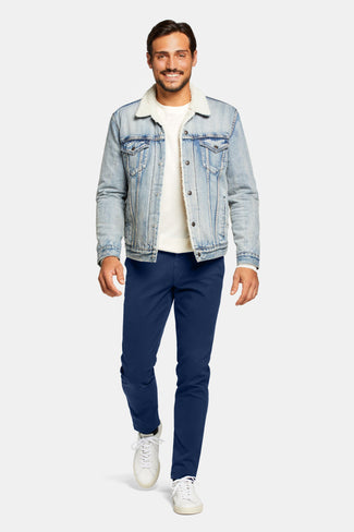 Midnights * The Coolerdays dark blue heavy stretch cotton men's trousers | MR MARVIS