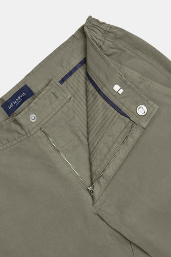 Sherlocks * The Coolerdays grey brown heavy stretch cotton men's trousers | MR MARVIS