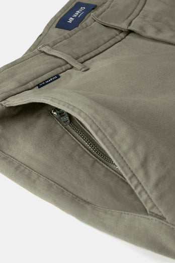 Sherlocks * The Coolerdays grey brown heavy stretch cotton men's trousers | MR MARVIS