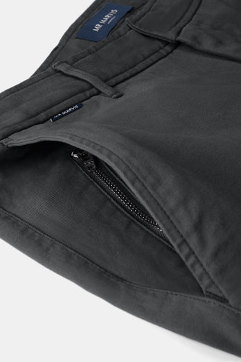 Storms * The Coolerdays dark grey heavy stretch cotton men's trousers | MR MARVIS