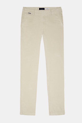 beige ribbed corduroy fabric men's trousers | MR MARVIS