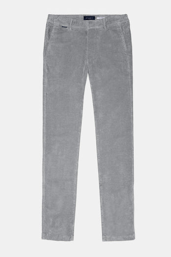 grey ribbed corduroy fabric men's trousers | MR MARVIS