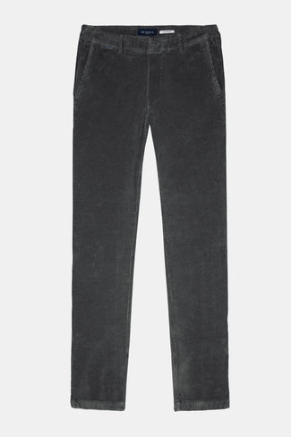 Storms * The Cords dark grey ribbed corduroy fabric men's trousers | MR MARVIS