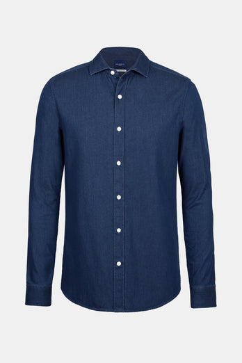 Davis * The Denim Shirt dark blue men's denim shirt | MR MARVIS