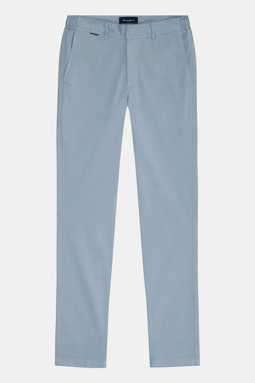 grey blue stretch cotton men's trousers | MR MARVIS