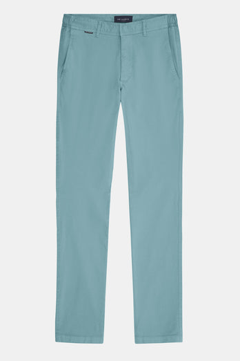 Astons * The Longs blue green stretch cotton men's trousers | MR MARVIS