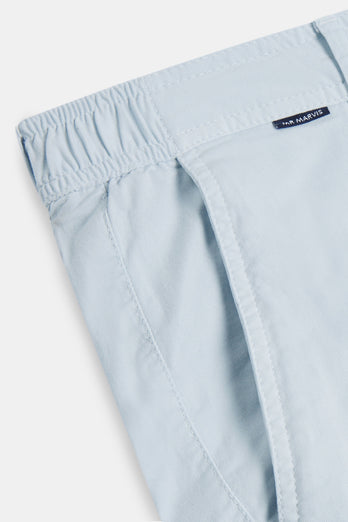 light blue stretch cotton men's trousers | MR MARVIS