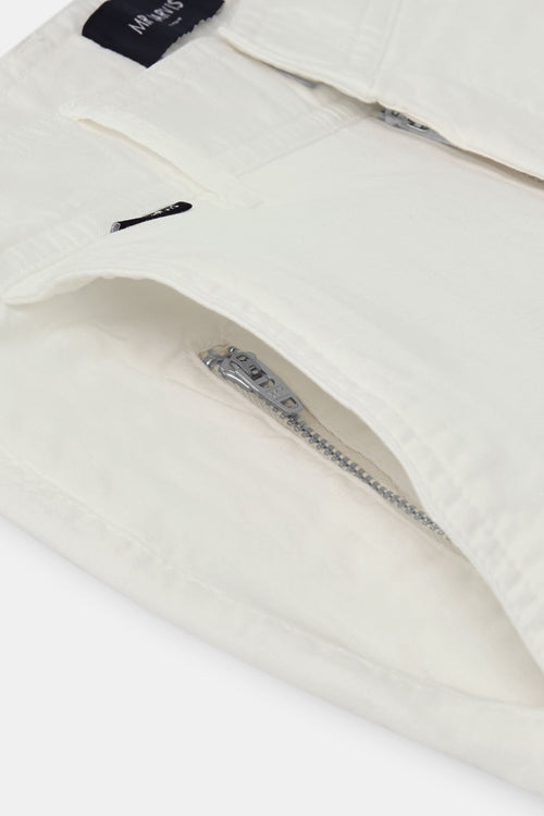 off white stretch cotton men's trousers | MR MARVIS