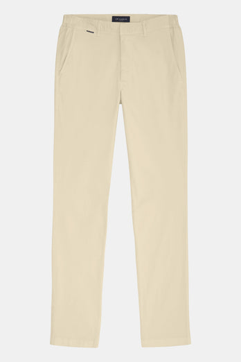 Gazettes * The Longs beige stretch cotton men's trousers | MR MARVIS