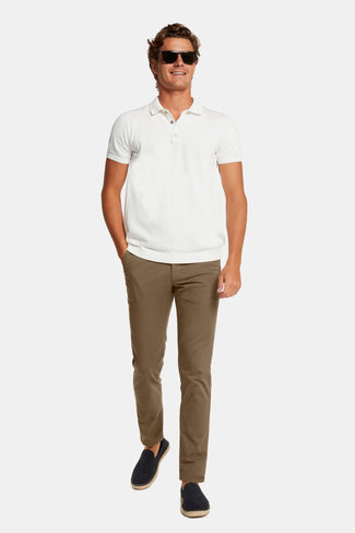 Jones * The Longs brown stretch cotton men's trousers | MR MARVIS