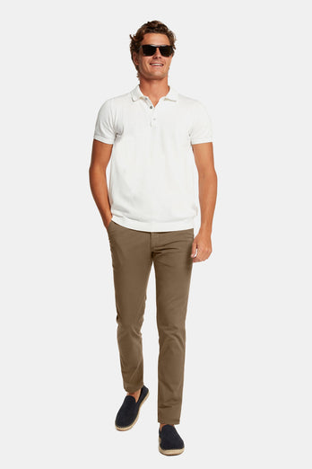 Jones * The Longs brown stretch cotton men's trousers | MR MARVIS