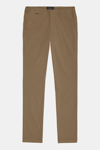 brown stretch cotton men's trousers | MR MARVIS
