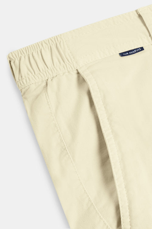 light yellow stretch cotton men's trousers | MR MARVIS