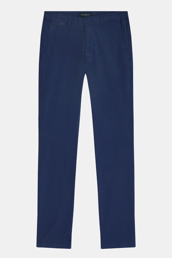 dark blue stretch cotton men's trousers | MR MARVIS