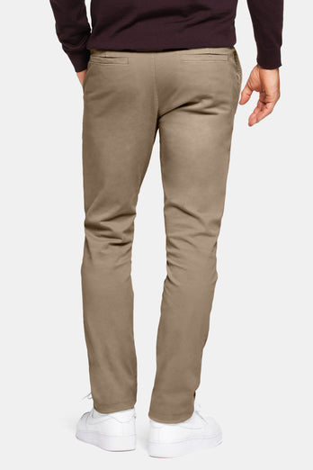 brown heavy stretch cotton men's trousers | MR MARVIS