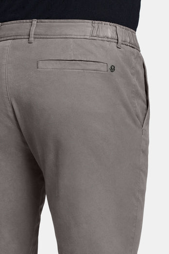 mid grey heavy stretch cotton men's trousers | MR MARVIS