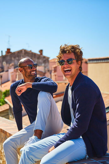 Gullwings * The Longs light grey stretch cotton men's trousers | MR MARVIS