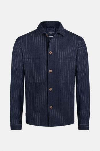 Cosmics Pinstripe * The Linen Shacket