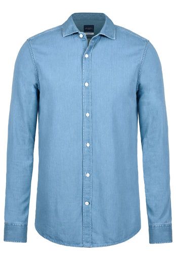 light blue men's denim shirt | MR MARVIS