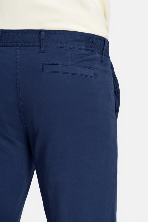 dark blue stretch cotton men's trousers | MR MARVIS