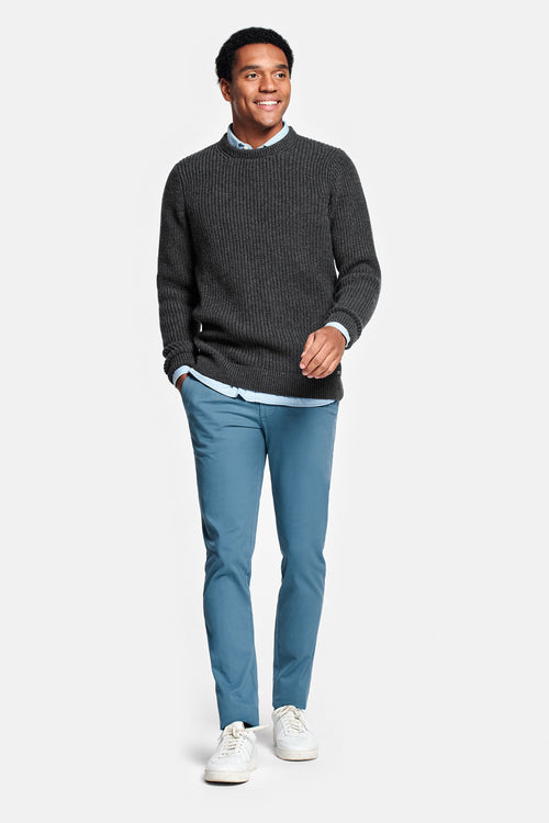 dark grey men's knitted jumper | MR MARVIS