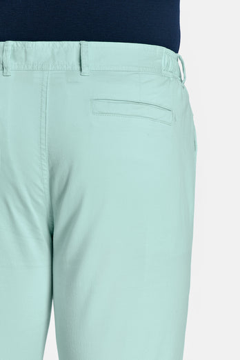 mint green stretch cotton men's trousers | MR MARVIS